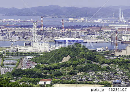 水島工業地帯 水島コンビナート 岡山県倉敷市 水島工業地帯 水島コンビナート 岡山県倉敷市 66235107