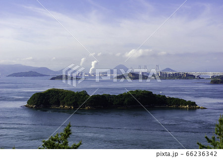 瀬戸大橋と松島 岡山県倉敷市 瀬戸大橋と松島 岡山県倉敷市 66236342