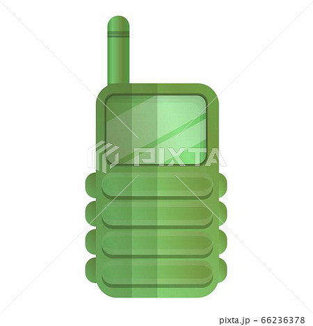 Hunter walkie talkie icon, cartoon style Hunter walkie talkie icon, cartoon style 66236378