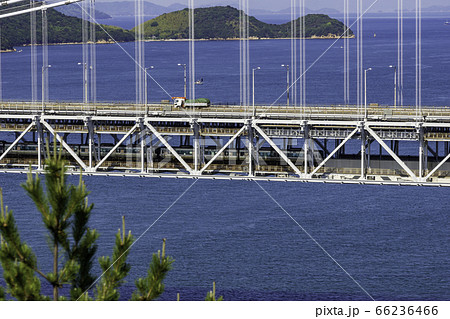 瀬戸大橋と瀬戸大橋線　岡山県倉敷市 66236466