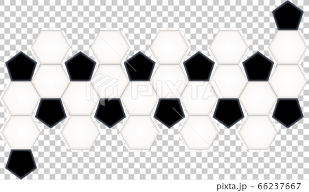 サッカーボール展開図 ペーパークラフトのイラスト素材