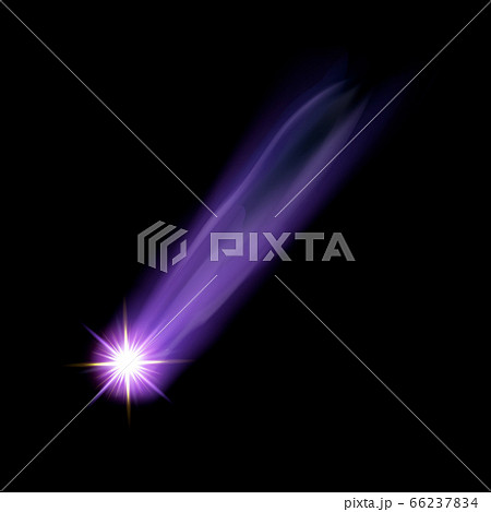 Star comet icon, realistic style Star comet icon, realistic style 66237834
