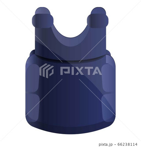 Police bulletproof vest icon, cartoon style 66238114