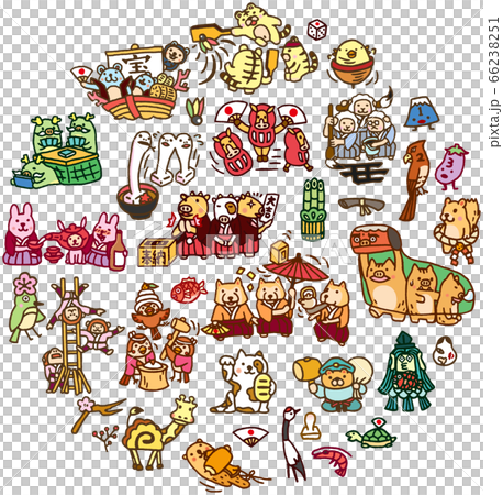 新年賀卡生肖人物素材 新年賀卡生肖人物素材 66238251