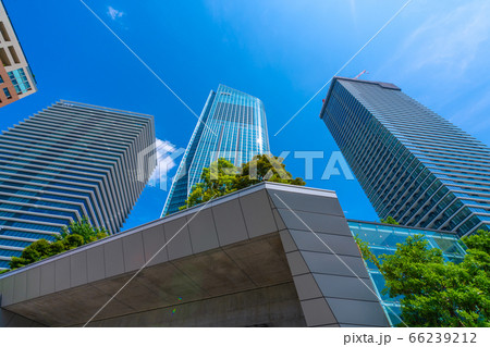 日本の東京都市景観　虎ノ門ヒルズなどを望む 66239212