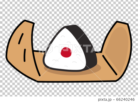 Rice ball wrapped in bamboo skin illustration 66240246