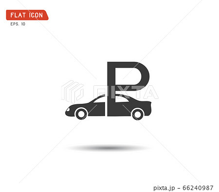 car parking traffic sign, prohibit red vector 66240987