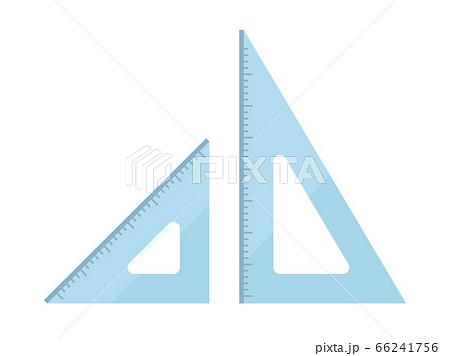 三角定規のイラストのイラスト素材