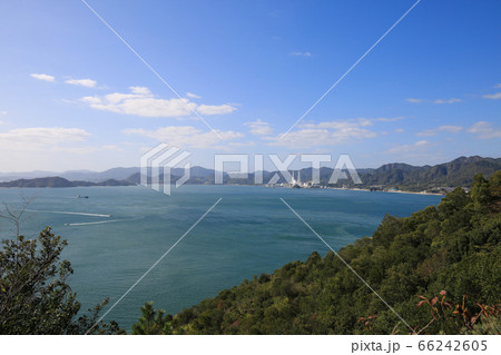 広島県竹原市 大久野島 南部砲台跡からの風景 広島県竹原市 大久野島 南部砲台跡からの風景 66242605