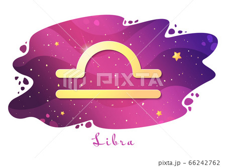 Sign of the zodiac of Libra, vector illustration 66242762