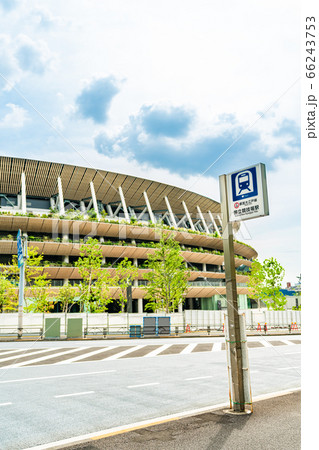 東京の都市風景 新国立競技場 千駄ヶ谷門周辺 66243753