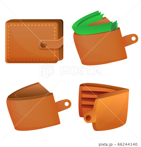Wallet icons set, cartoon style - Stock Illustration [66244140] - PIXTA