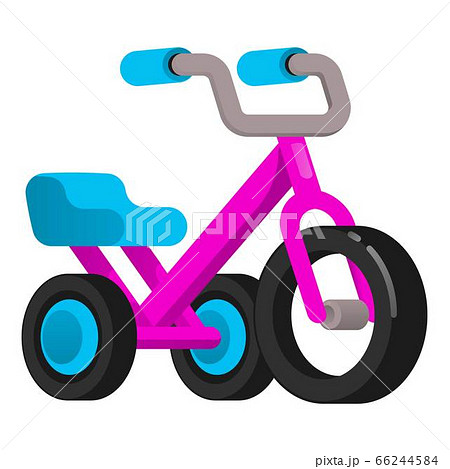 Metal tricycle icon, cartoon style Metal tricycle icon, cartoon style 66244584