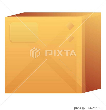 City delivery box icon, cartoon style City delivery box icon, cartoon style 66244956