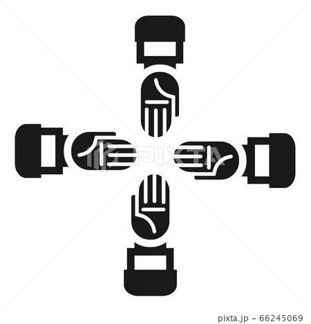Business team cohesion icon, simple style Business team cohesion icon, simple style 66245069