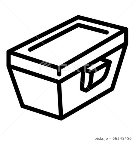 Square lunch box icon, outline style 66245456