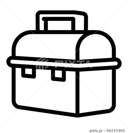 Steel lunchbox icon, outline style 66245460