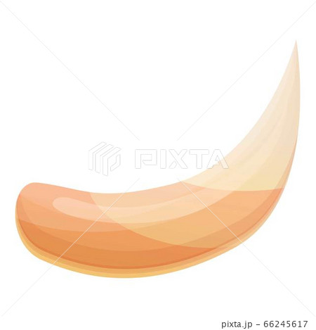 Prehistoric horn icon, cartoon style 66245617
