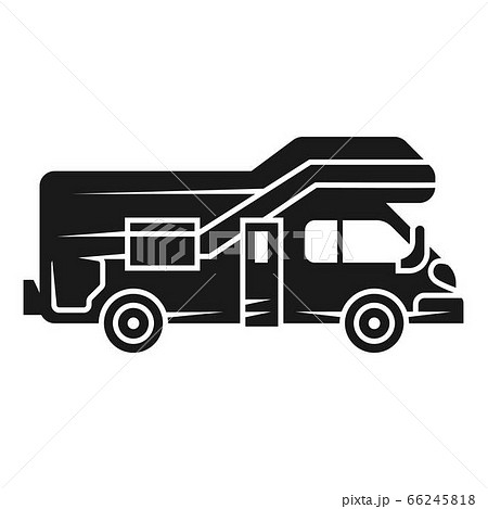 Modern motorhome icon, simple style 66245818