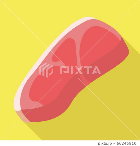 Raw meat icon, flat style 66245910