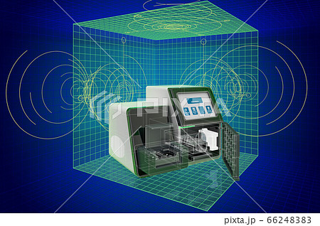 3d Cad Model Of Personal Dna Sequencingのイラスト素材 6624