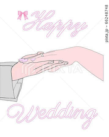 指輪の交換のイラスト素材 指輪の交換のイラスト素材