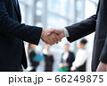 Business handshake close-up on a office background. 66249875