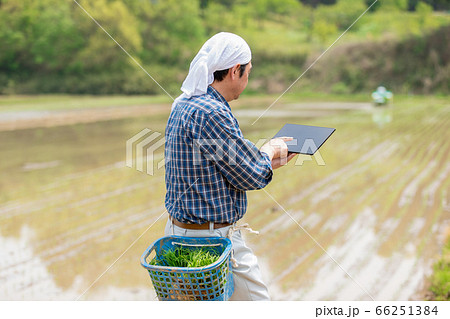 タブレットで管理するスマート農業（ソリューションイノベーター） 66251384