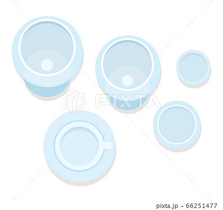 Table service with glasses flat icon vector isolated 66251477
