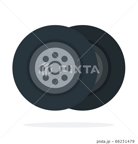 Car tires vector flat isolated 66251479