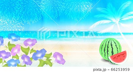 海 波 夏 背景 海 波 夏 背景 66253959
