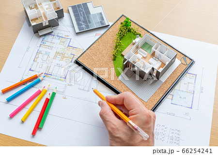 不動産　住宅図面　住宅設計イメージ 66254241