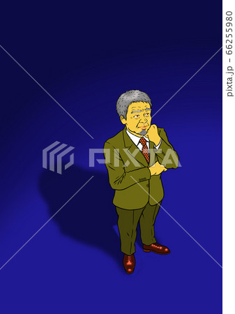 悩む会社経営者男性 悩む会社経営者男性 66255980