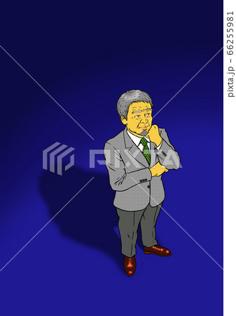 悩む会社経営者男性 悩む会社経営者男性 66255981