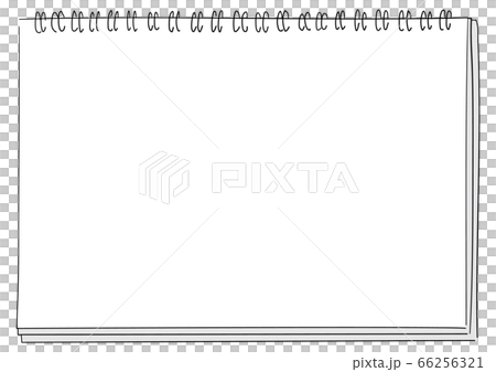 スケッチブックの背景フレームイラスト のイラスト素材