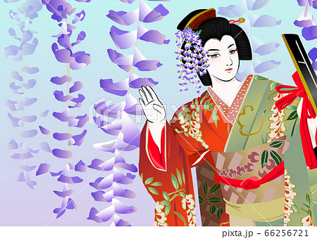 歌舞伎の「藤娘」 66256721