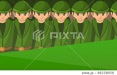 cartoon army marching