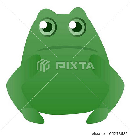 Fat frog icon, cartoon style Fat frog icon, cartoon style 66258685