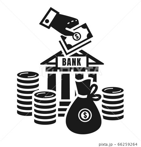 Money Deposit Icon Simple Styleのイラスト素材