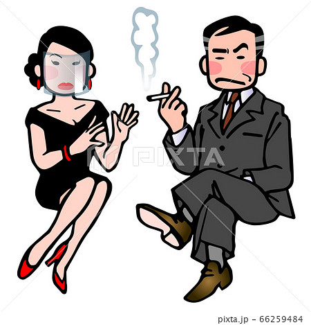 接客業とフェイスシールド 66259484