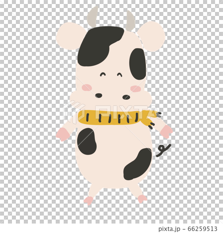 マフラーをしたかわいい牛 マフラーをしたかわいい牛 66259513