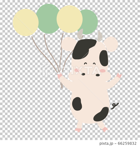 Cow with balloons Cow with balloons 66259832