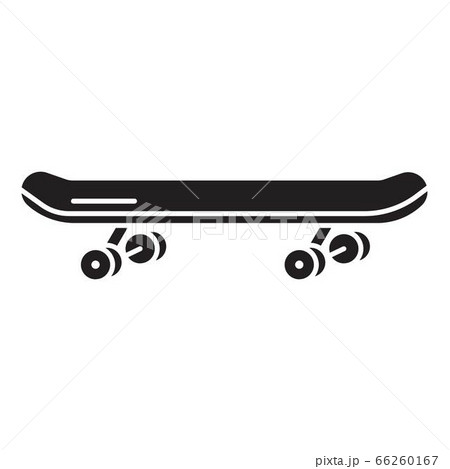 Skateboard Icon Simple Style Stock Illustration