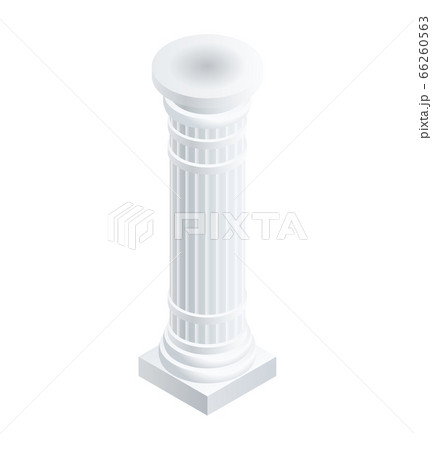 Column pillar icon, isometric style 66260563