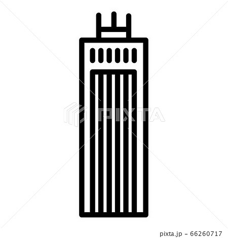 Metropolis building icon, outline style Metropolis building icon, outline style 66260717