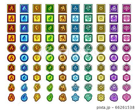 ゲーム／アイコン／属性／タイプ／メタル／C 66261538