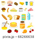 Breakfast flat icon collection set.  66266638