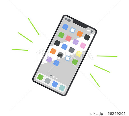 スマートフォンのイラスト スマホ 携帯電話 のイラスト素材