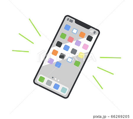 スマートフォンのイラスト（スマホ・携帯電話） 66269205