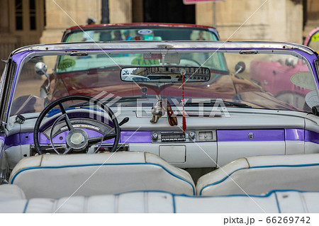 Vintage classic american car in Havana, Cuba. 66269742